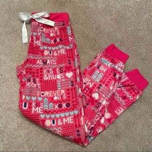 Faded Glory- Girls Cozy Jogger PJ Pants- SIZE XS